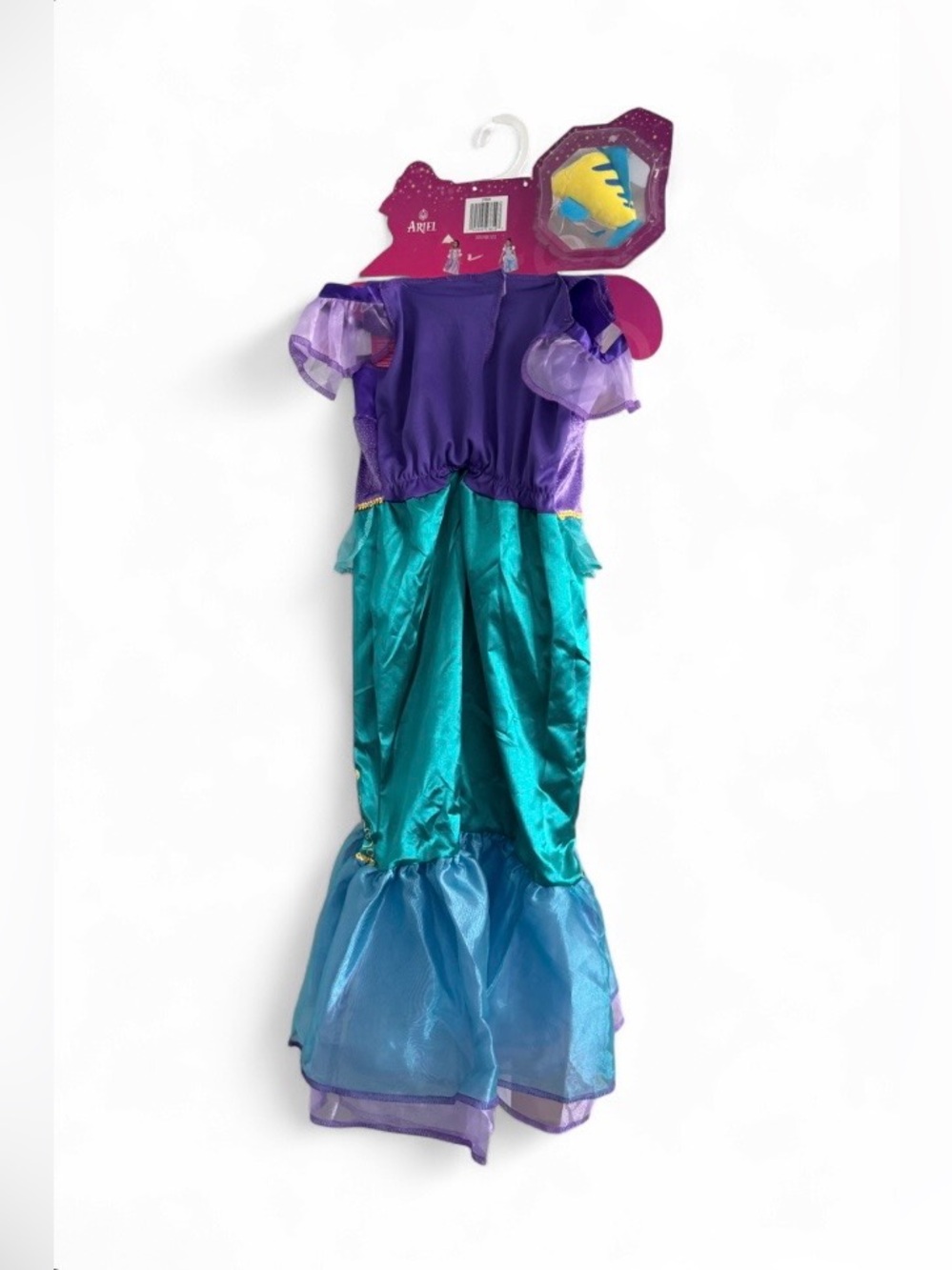 NWT Disney Princess Ariel Dress with Flounder
Shoulder Plush Costume 4-6X Age 3+ - Picture 2 of 13